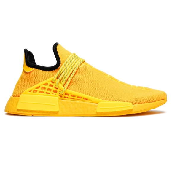 ADIDAS x Pharrell NMD Hu Human Race Yellow Sneakers Men's Size 11.5 - Picture 12 of 12